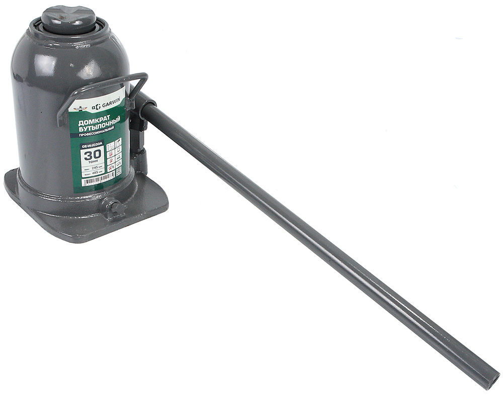 Домкрат бутылочный профессиональный г/п 30 т, 245-485 мм, GARWIN PRO, GE-WJ030A