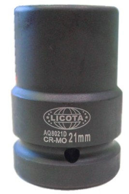 Головка торцевая ударная глубокая 21 мм 4-гранная 1 Licota AQ8021D