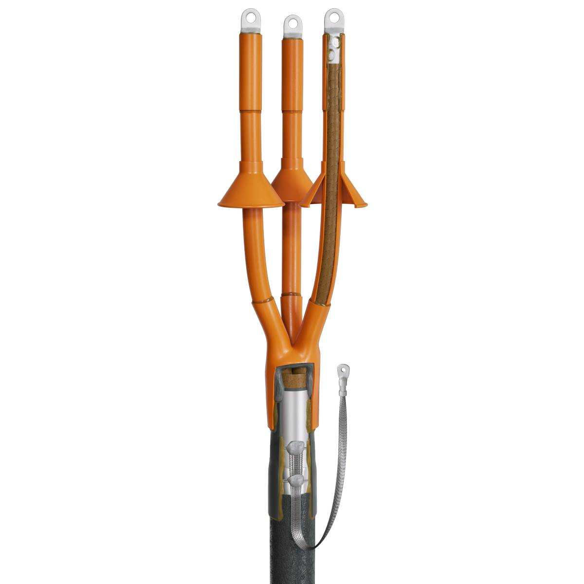 Муфта кабельная концевая 3КНТп-10-70/120(Б) (пайка) (КВТ) (88761)