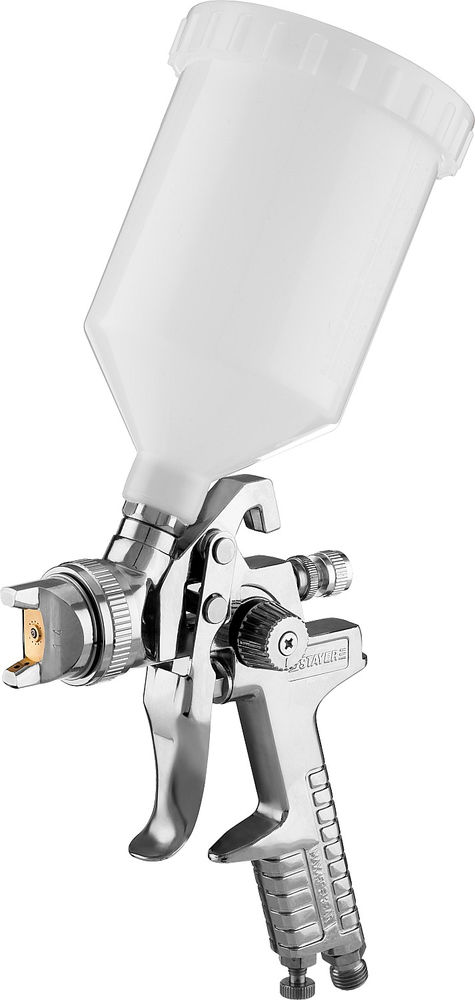 Краскопульт пневматический AirPro G, HVLP 1.4 мм, с верхним бачком STAYER Professional 06476-1.4