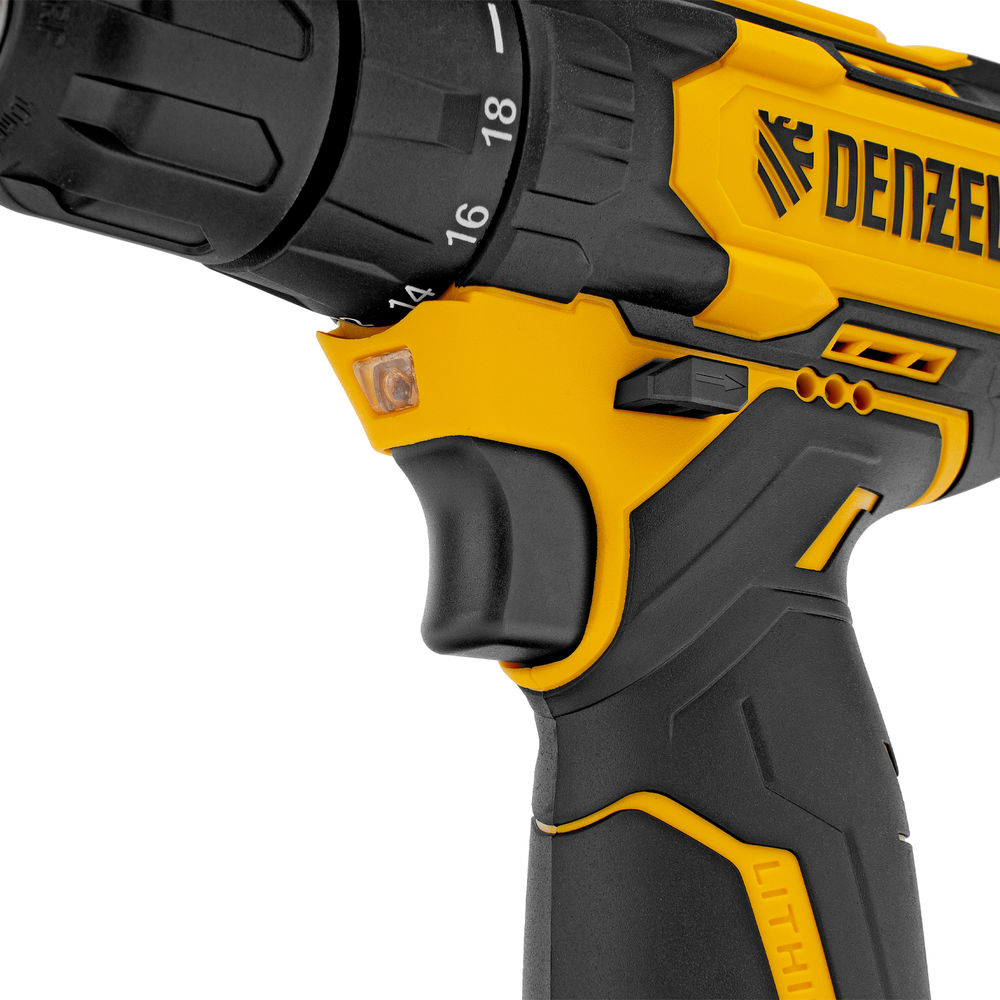 Дрель-шуруповерт аккумуляторная CDQ-12, Li-Ion, 12 В Denzel (26106)