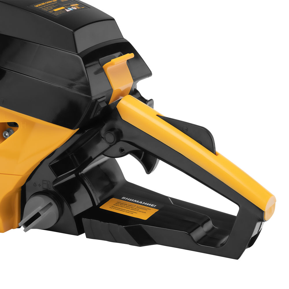 Пила цепная бензиновая DGS-5218, шина 45 см, 52 см3, 3.5 л.с, шаг 0.325, паз 1.5 мм, 72 звена Denzel (95233)