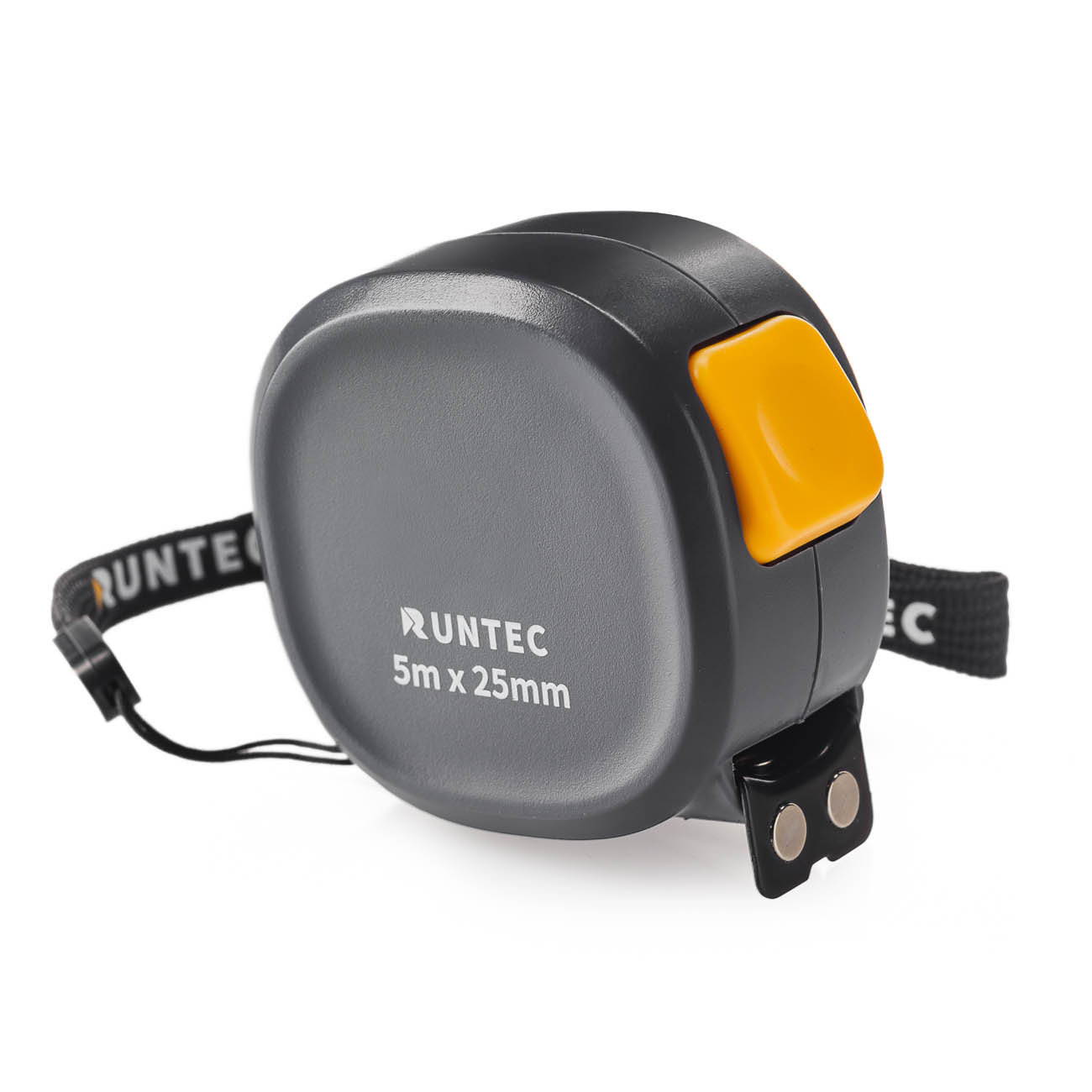 RUNTEC RT-MIT5CG Рулетка измерительная RUNTEC 5м x 25мм компактный корпус, трещоточный автостоп, двусторонняя шкала, нейлоновое покрытие (RT-MIT5CG)