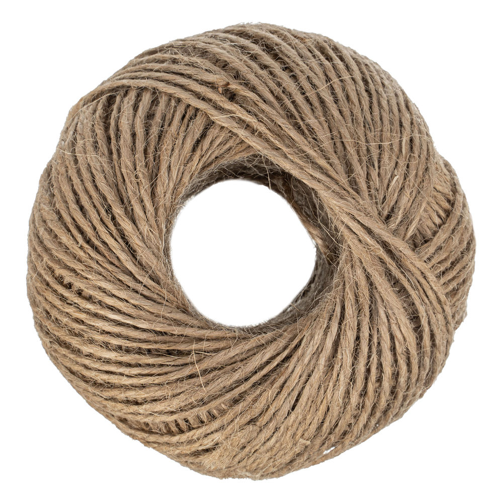 Шпагат джутовый, 1.5 мм, L 90 м, 4-ниточный, Сибртех (93877)