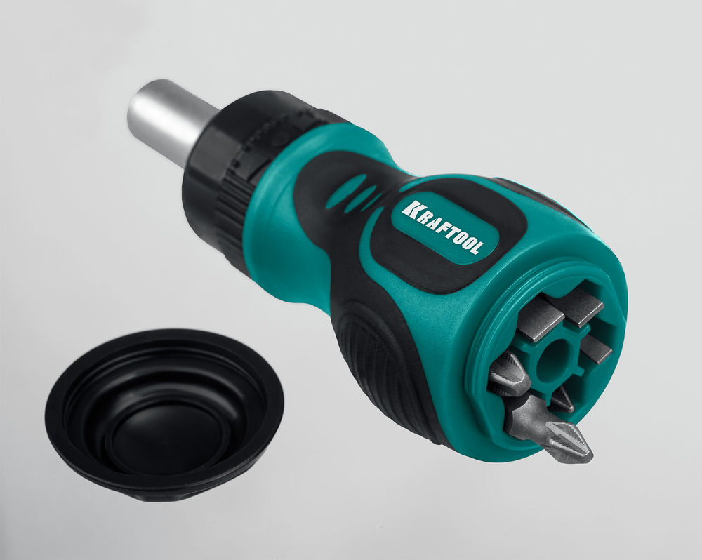 Отвертка реверсивная 6 предм. с битами Kompakt-6 KRAFTOOL 26190-H7