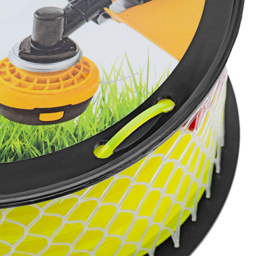 Леска для триммера квадрат, 2,4мм х 175м, на DIN катушке FLEX CORD Denzel (96292)