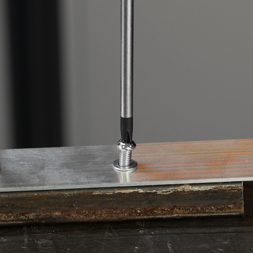 Отвертка, PH2х200 мм, S2, 3к рукоятка Denzel (121827)