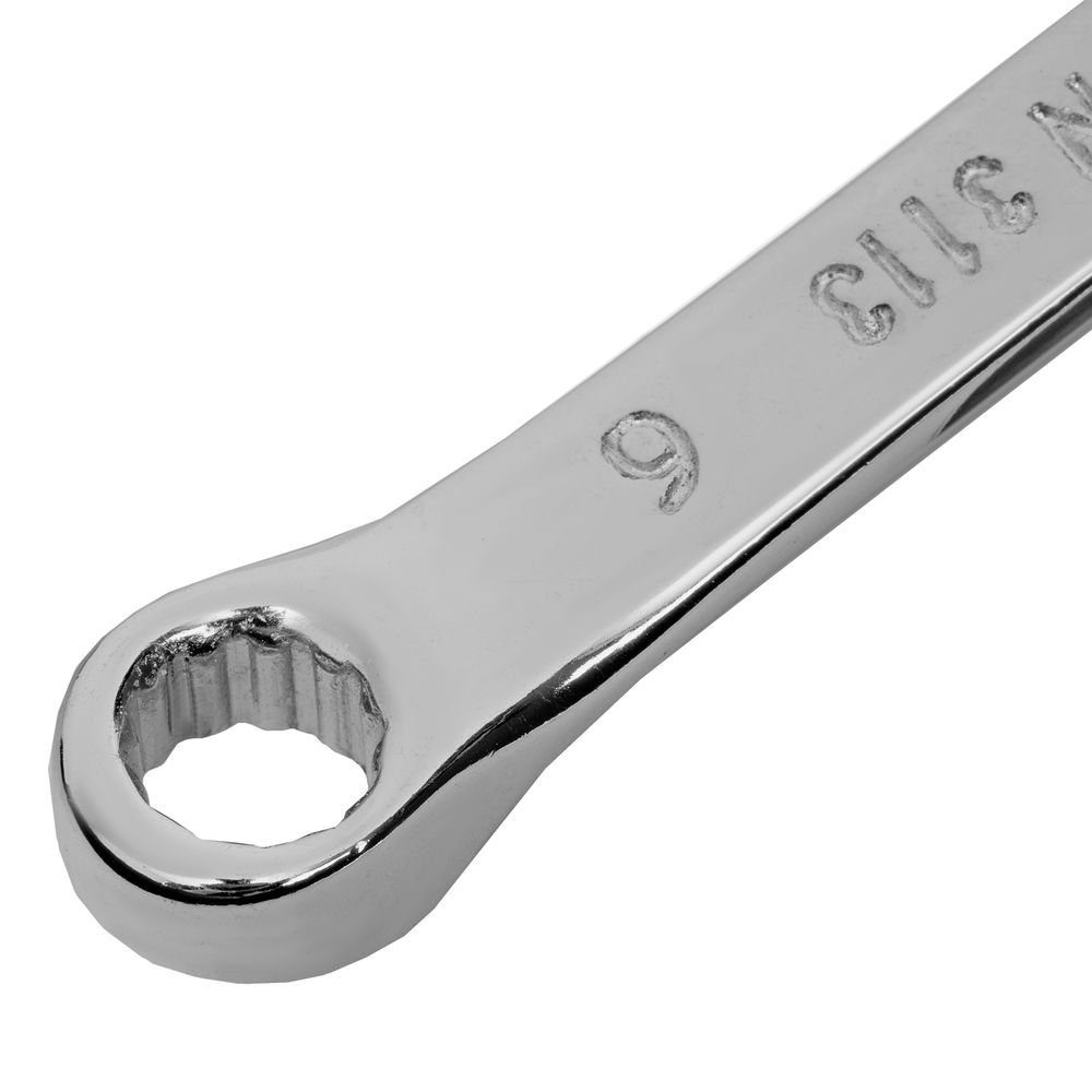 Ключ комбинированный, 6 мм, CrV, полированный хром Matrix