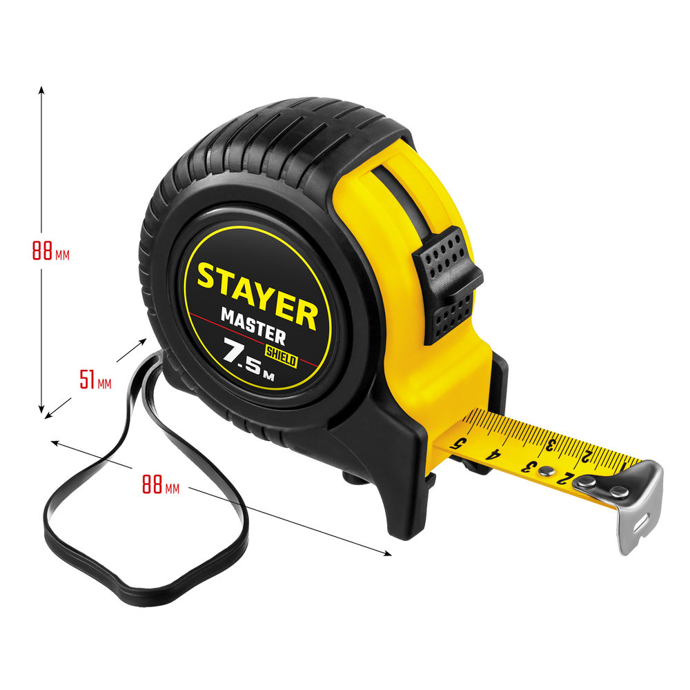 Рулетка 7.5 м х 25 мм STAYER 34025-07