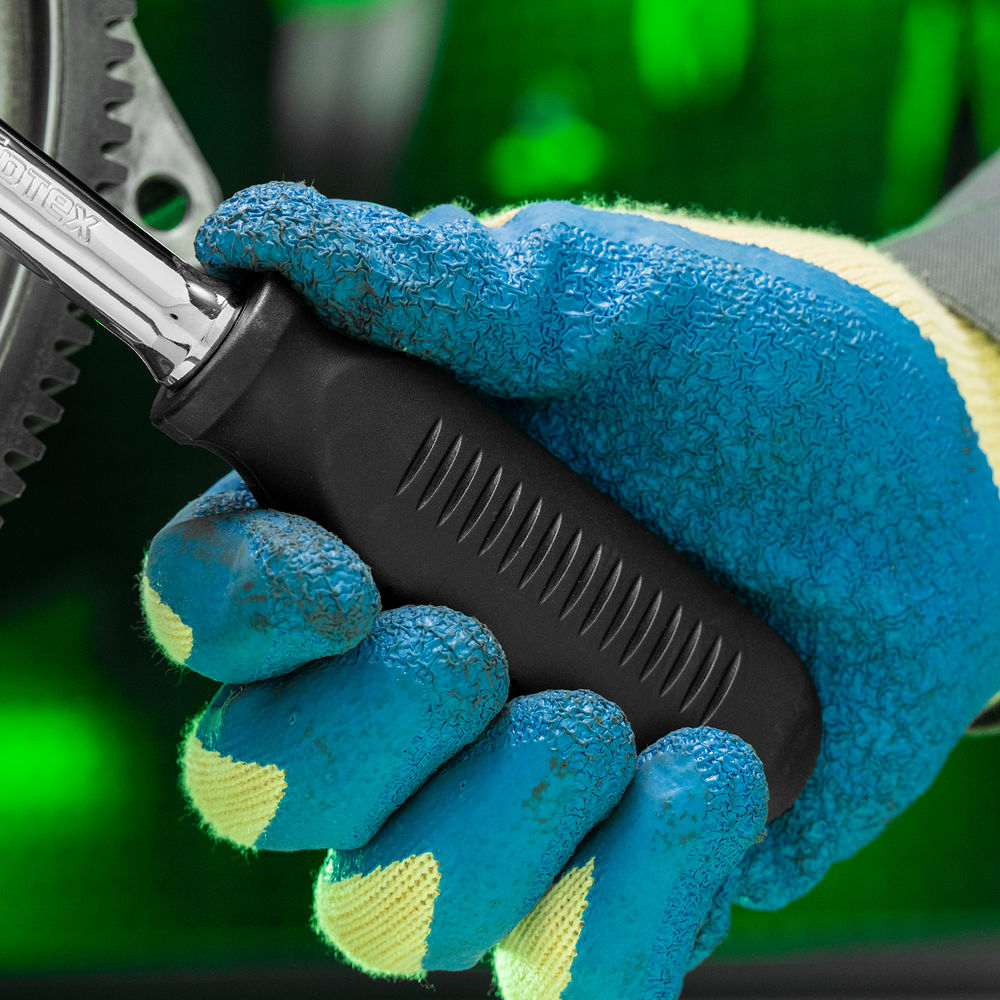 Ключ-трещотка 1/2, 45 зубьев, с быстрым сбросом, CrV, хром Сибртех