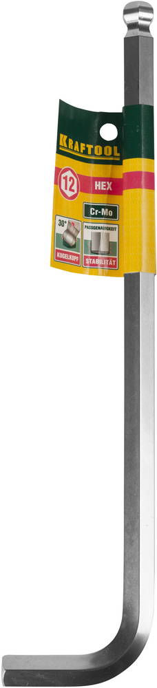 Ключ имбусовый длинный 12 мм Hex KRAFTOOL 27437-12