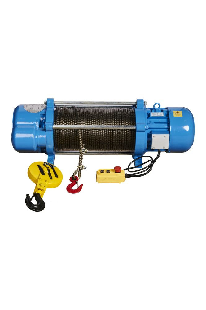 Лебедка TOR ЛЭК-1000 E21 (KCD) 1000/2000 кг 380 В с канатом 100/50 м (T) (1050498)