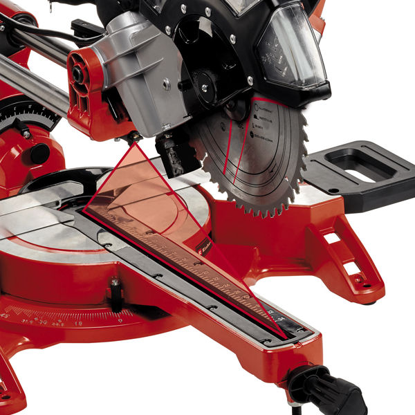 Пила торцовочная Einhell TC-SM 2534/1 Dual, 2350вт,диск 250х30мм х48 зб,пропил 340х75мм,лазер (4300395)