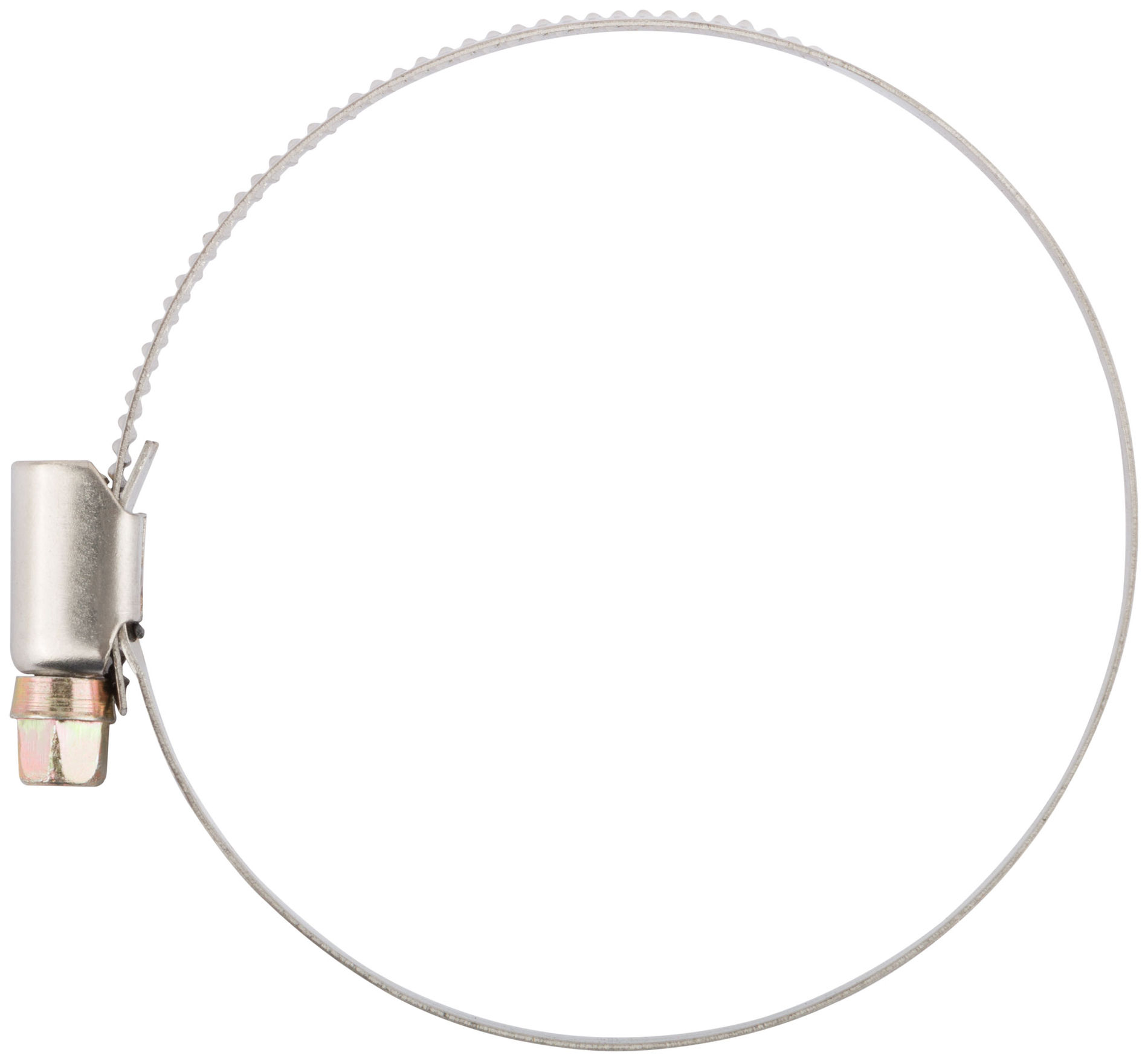 Хомут обжимной (нержавеющая сталь со сваркой) 60-80 мм (64287)