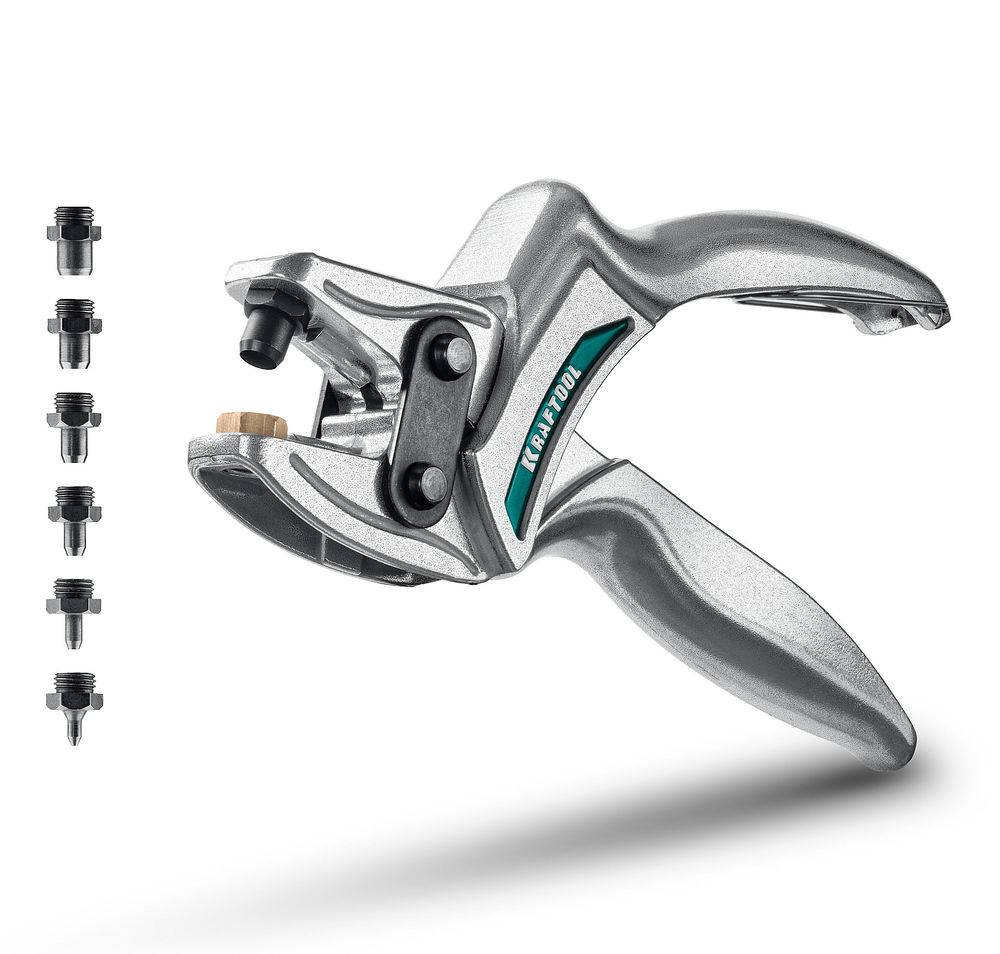 Мощный дырокол для кожи LPP-6, с набором насадок 1–6 мм KRAFTOOL 22952