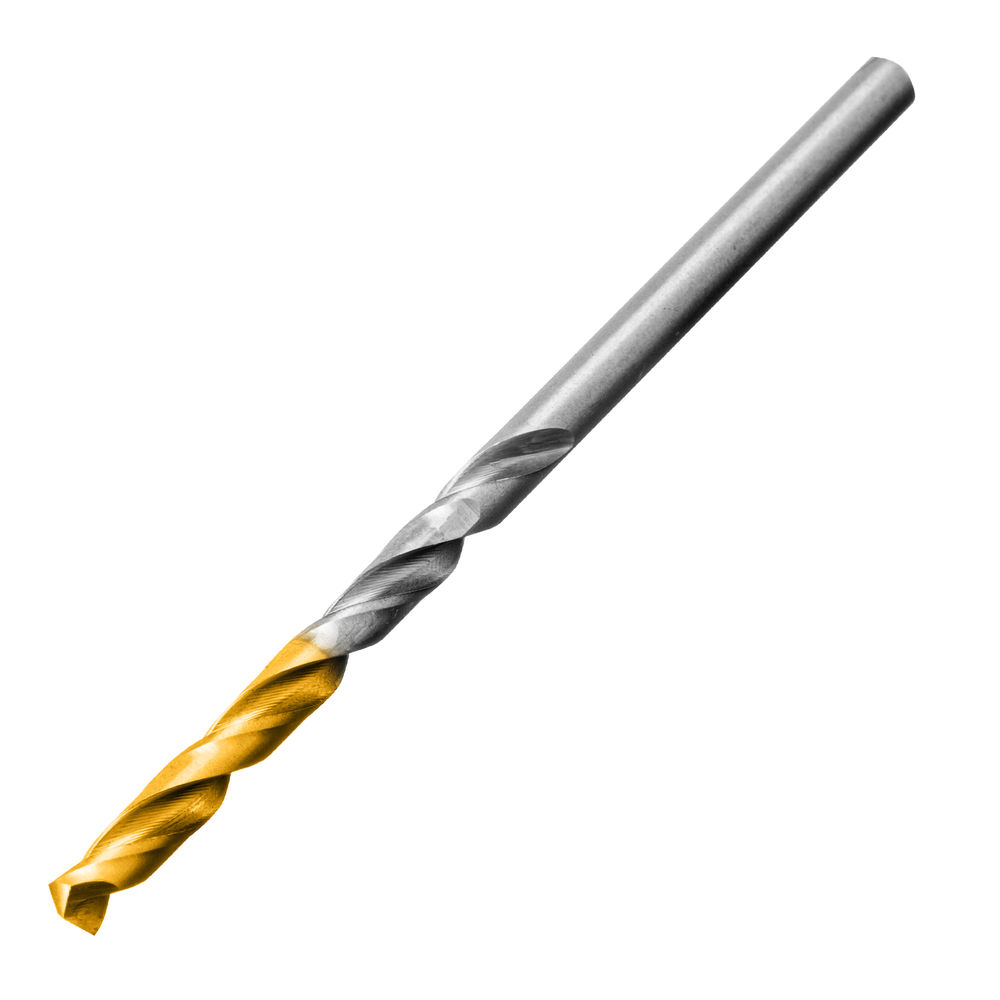 Набор сверл по металлу, 1-10 мм, Р6М5-TiN, Golden Tip, 19 шт Denzel (723003)