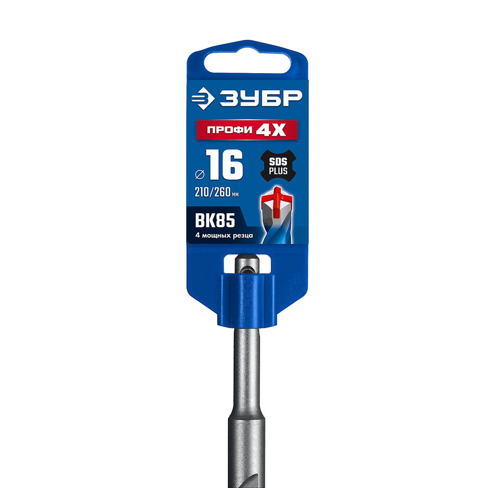 Бур SDS-plus 16 х 260 мм ПРОФИ-4Х ЗУБР 29313-260-16