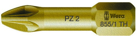 Бита торсионная PZ 3 x 25 мм сверхтвёрдая 1/4 C6.3 серия 855/1 TH PZ Wera WE-056925
