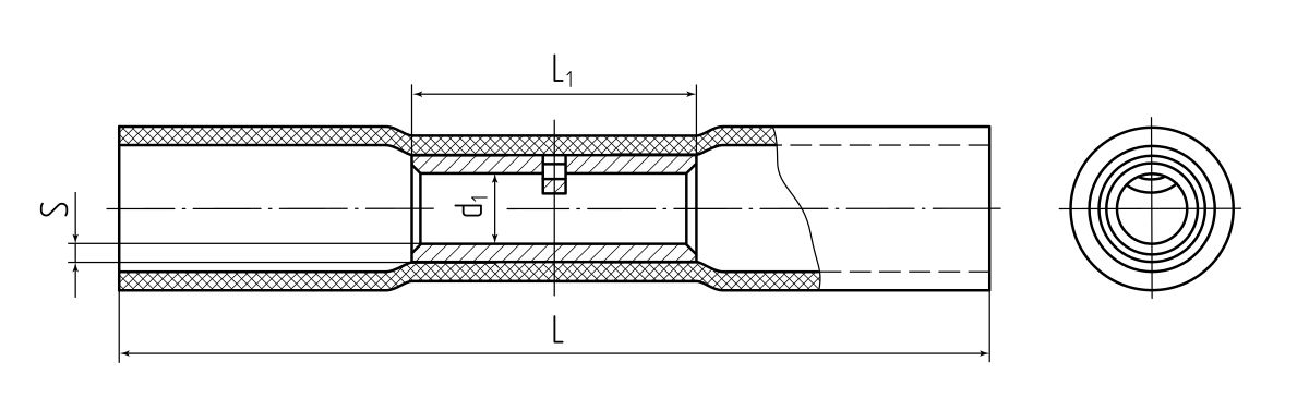 Гильза соединительная изолированная ГСИ-Т 1.5 серия ПРОФИ (КВТ) (59122)
