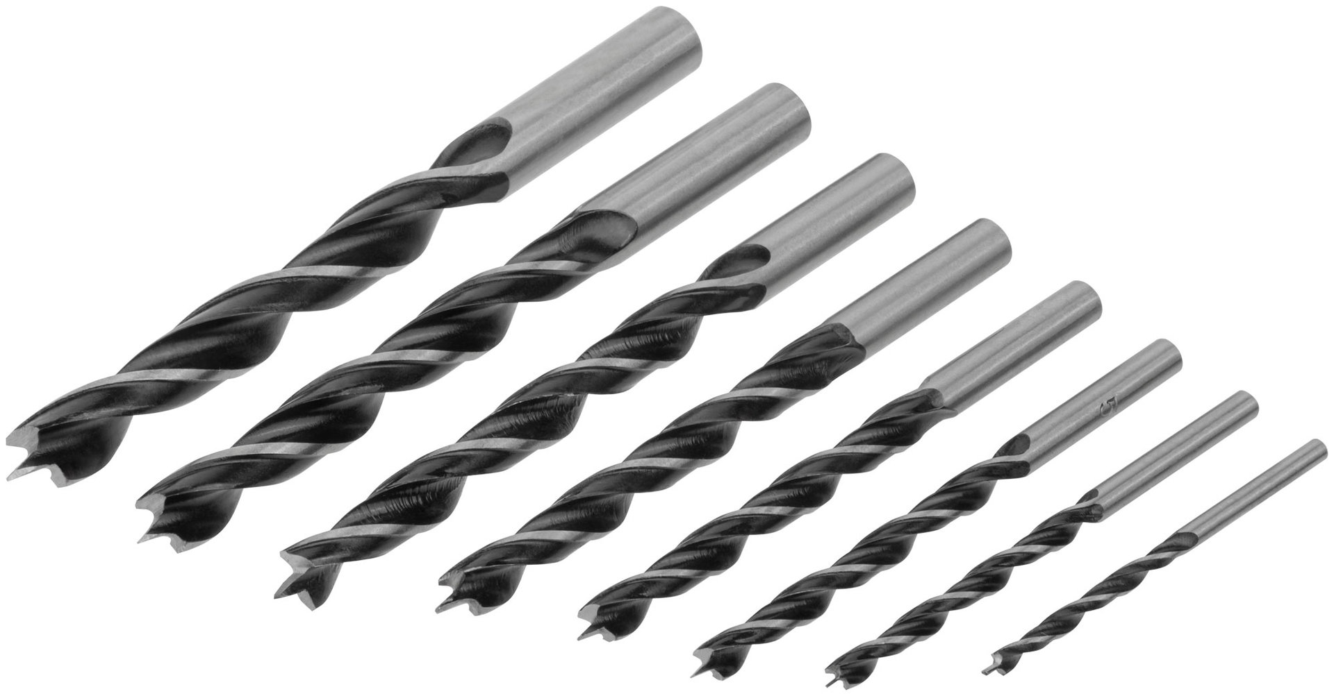 Набор сверл по дереву, ПВХ конверт, 8 шт.(3-4-5-6-7-8-9-10 мм) (36108)