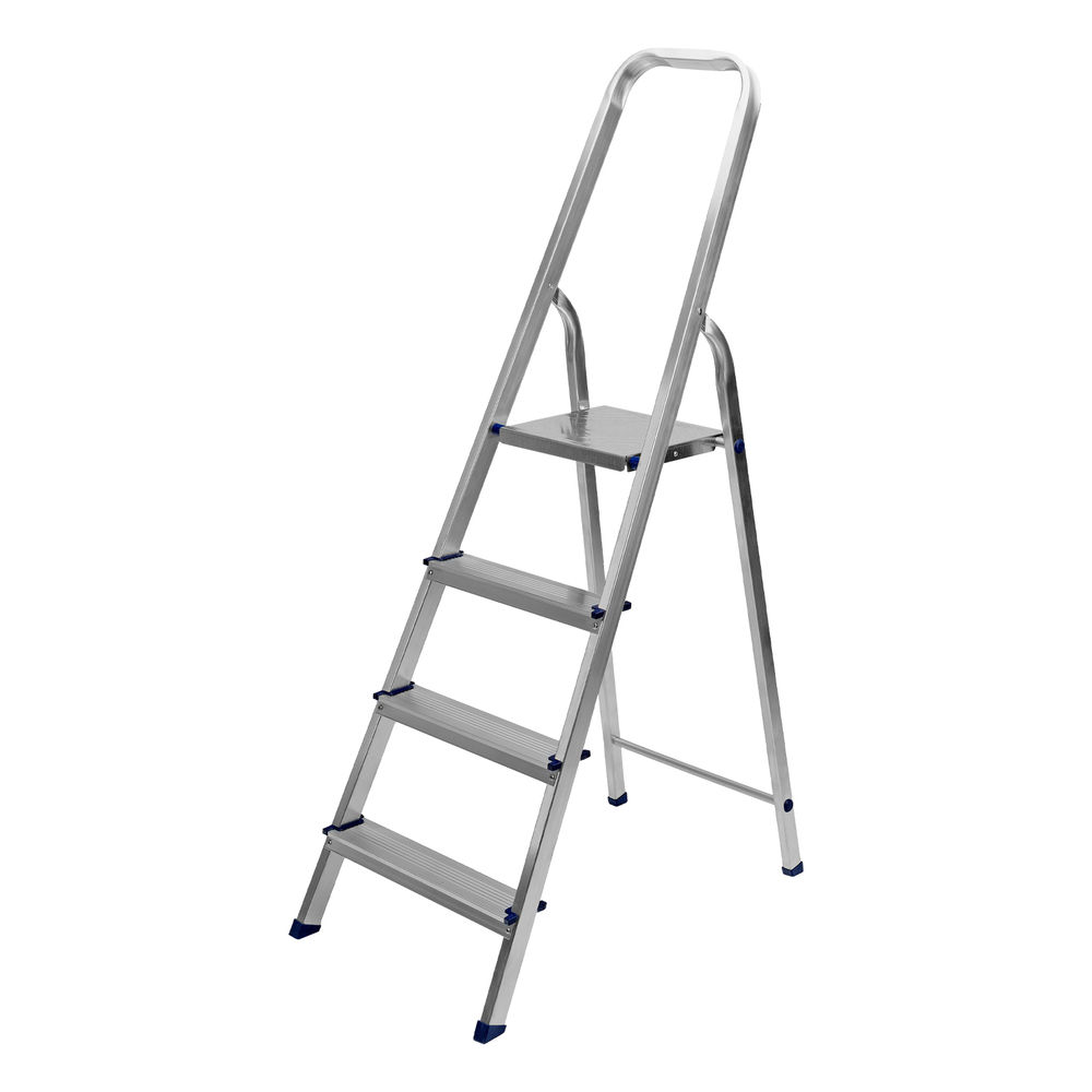 Стремянка, 4 ступени, алюминиевая, Сибртех (97714)