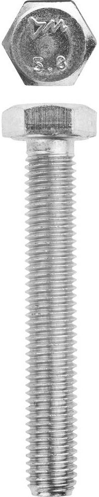 Болт M12 x 80 мм, кл. пр. 5.8, цинк, 5 кг, ГОСТ 7798-70 ЗУБР 303080-12-080
