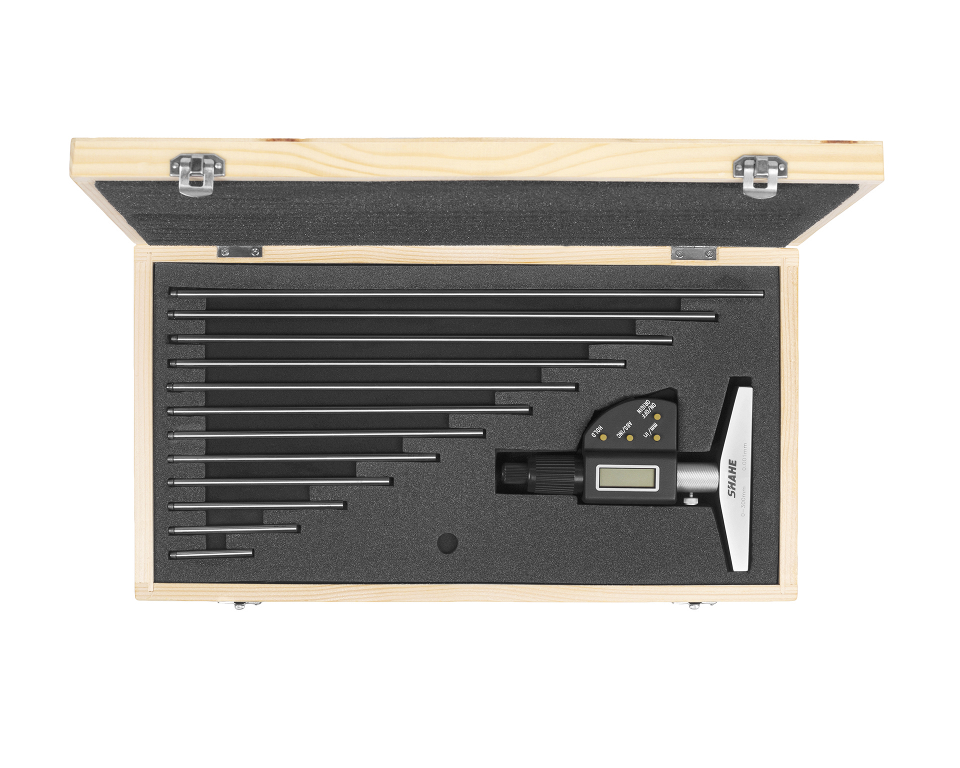Глубиномер микрометрический ГМЦ-300 0,001 эл. SHAHE