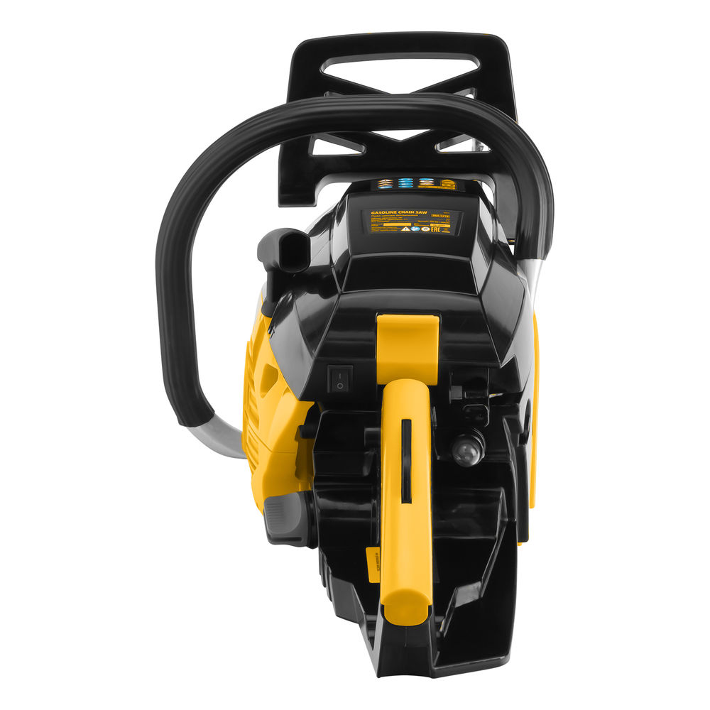 Пила цепная бензиновая DGS-5218, шина 45 см, 52 см3, 3.5 л.с, шаг 0.325, паз 1.5 мм, 72 звена Denzel (95233)