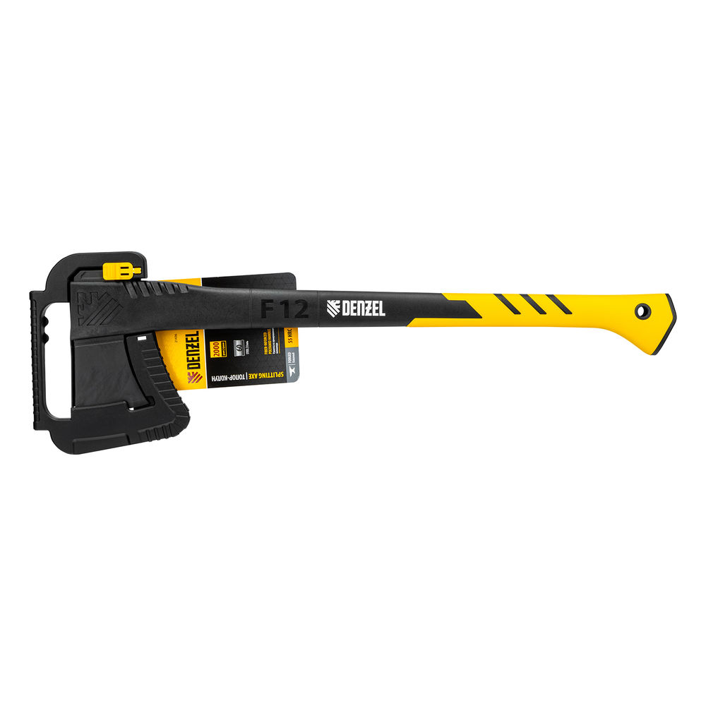 Топор-колун, F12, 2000 гр, двухкомпонентная рукоятка, 710 мм// Denzel