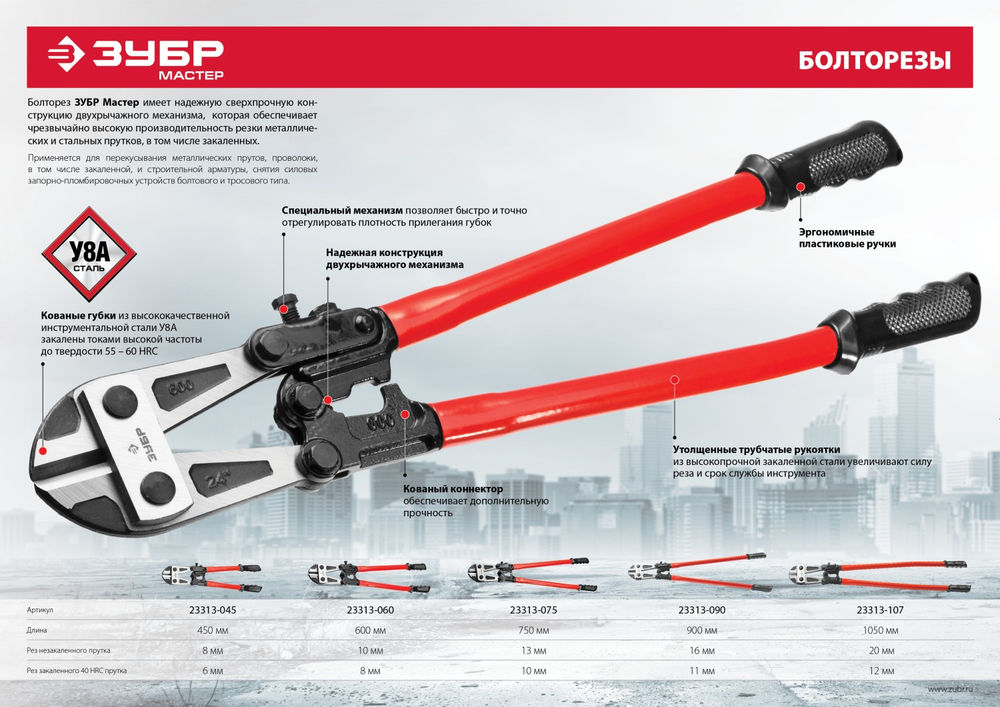 Болторез 450 мм ЗУБР 23313-045