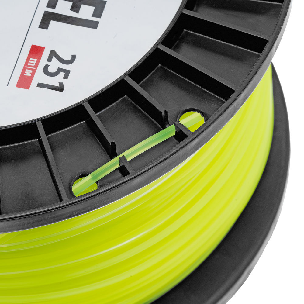 Леска для триммера квадрат, 2,0мм х 251м, на DIN катушке FLEX CORD Denzel (96291)