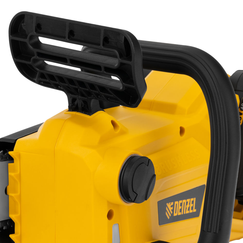 Цепная пила аккумуляторная бесщеточная RCS400-36, Li-ion, 36 В, 4 Ач, шина 400 мм Denzel (58610)