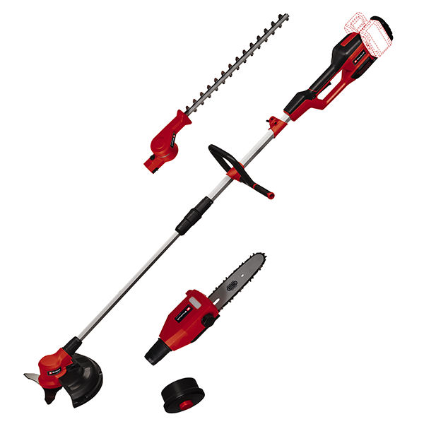 Высоторез-коса акк.4 в одном Einhell GE-LM 36/4in1 Li,2х18В,коса нож/леска,кусторез,ц.пила,без АКК (3410901)