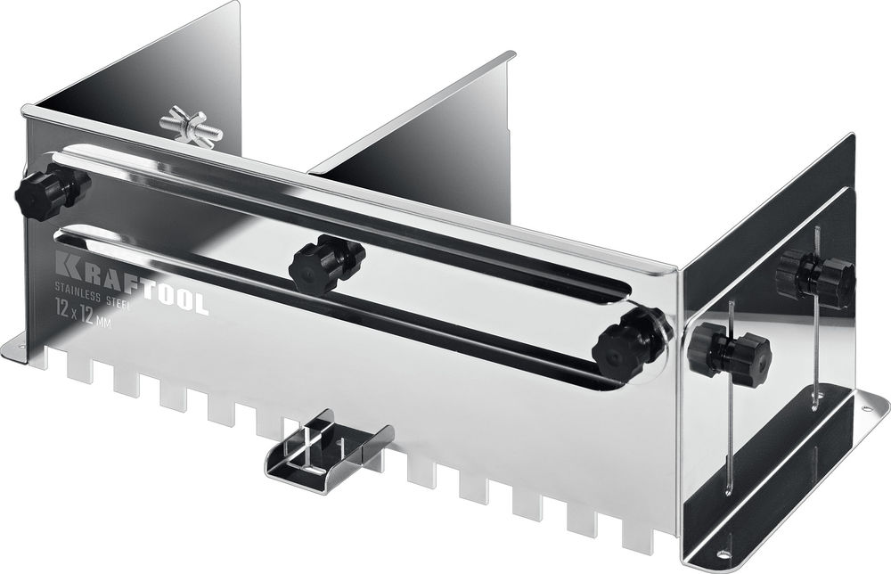 Раздвижная гребенка для плитки зуб 12?12 мм до 600 мм нерж. сталь BUNKER KRAFTOOL 0808-12