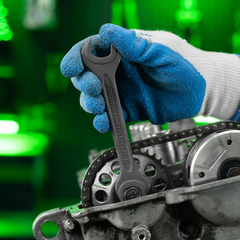 Набор ключей рожковых, 6 - 32 мм, 10 шт., CrV, фосфатированные Сибртех