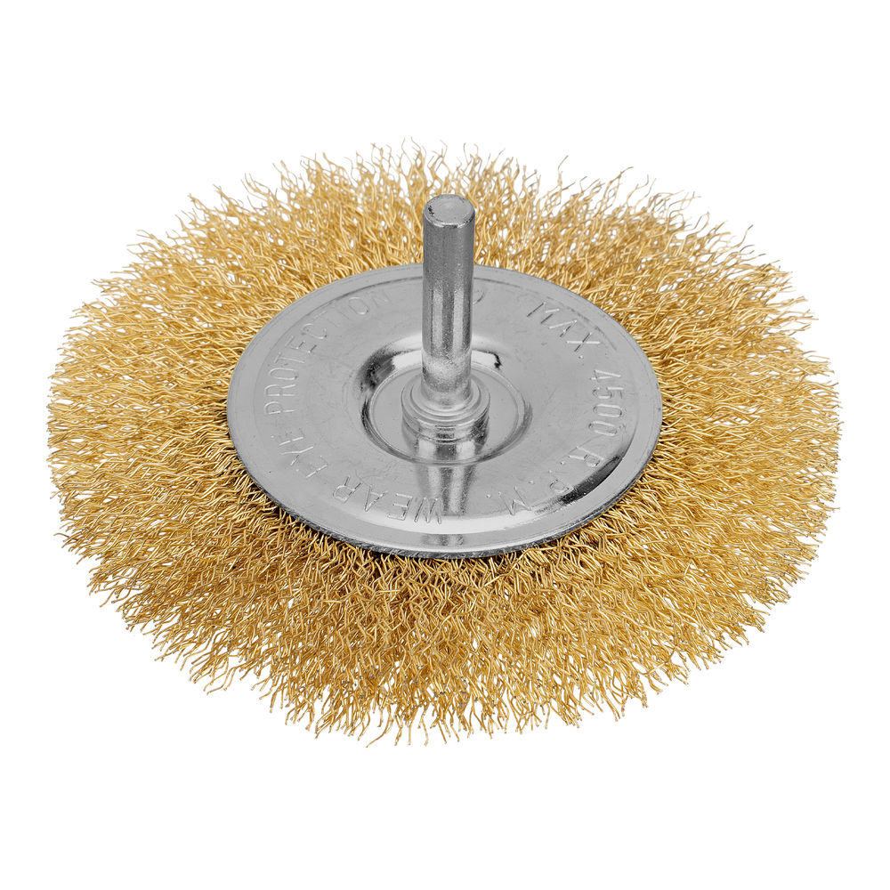 Набор щеток для дрели, 2 шт, 1 плоская, 100 мм, 1 чашка, 75 мм, со шпильками Matrix (74480)