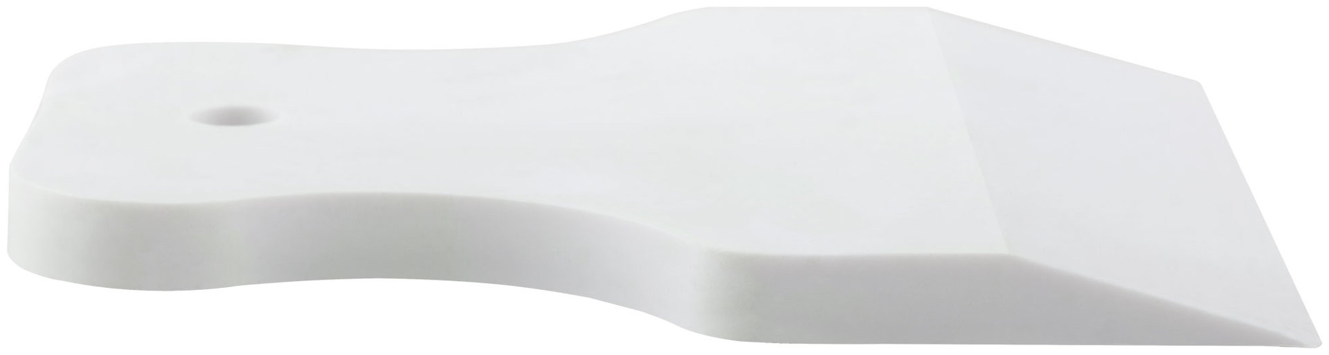 Шпатель резиновый белый 80 мм (06863)