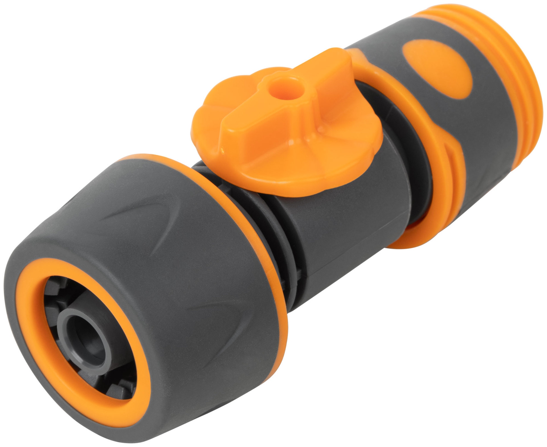 Соединитель двухкомпонентный 3/4 с запорным клапаном (77758)