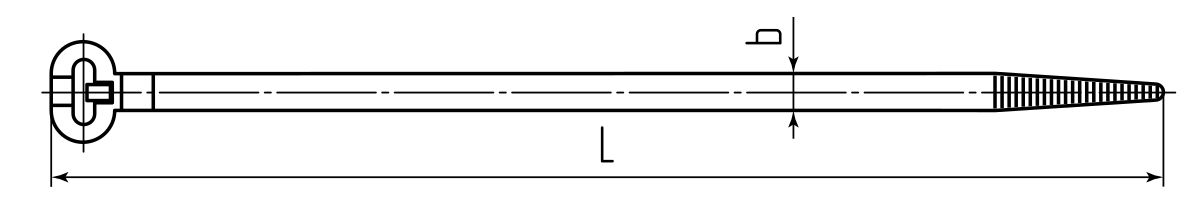 Стяжка нейлоновая КСЗ 5х250 (черн) (100шт) (Fortisflex) (90333)