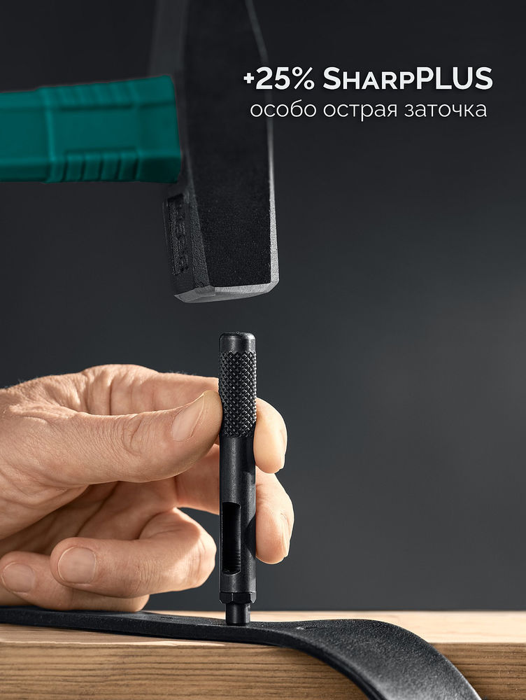 Ударный пробойник для кожи LPI-6, с набором насадок 1–6 мм KRAFTOOL 22951