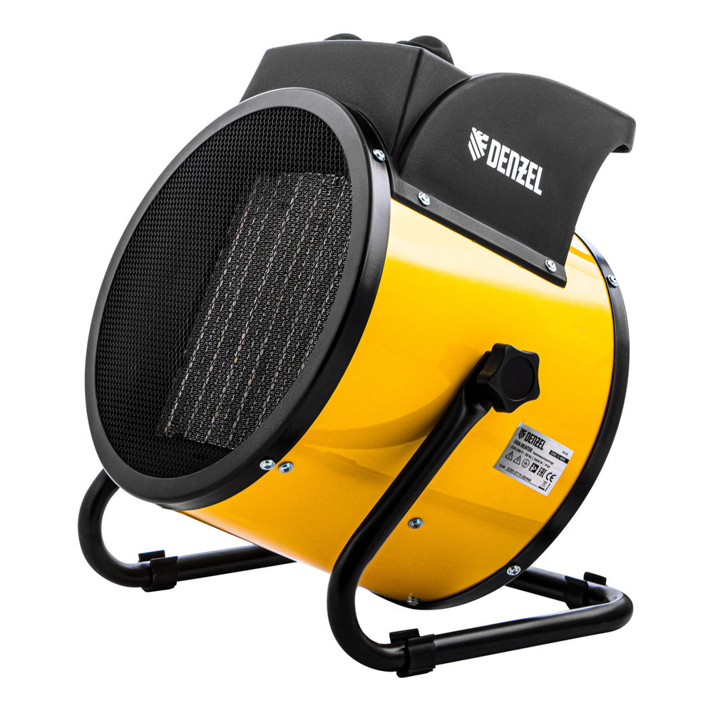 Тепловая пушка, керамический нагреватель (тепловентилятор) DHC 5-400, 230 В, 0.04/3/5 кВт Denzel (96428)