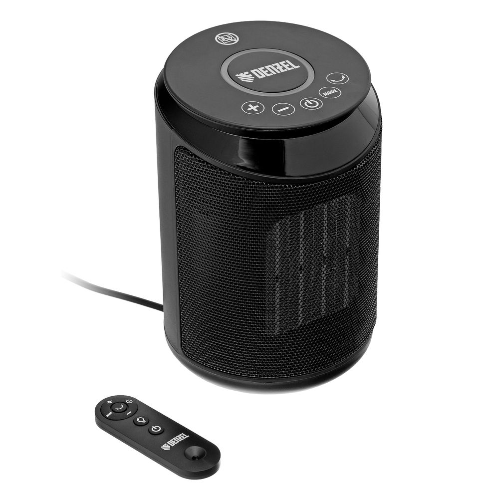 Тепловентилятор керамический DTFC-2000X, 2 кВт, wi-fi, пульт, динамик, вращение, 3 реж. Denzel (96426)