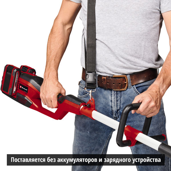 Высоторез акк.Einhell PXC GE-LM 36/4in1 Li,2х18В,коса нож/леска,кусторез,ц.пила+2 акк4Ач+двойное ЗУ (3410901SET)