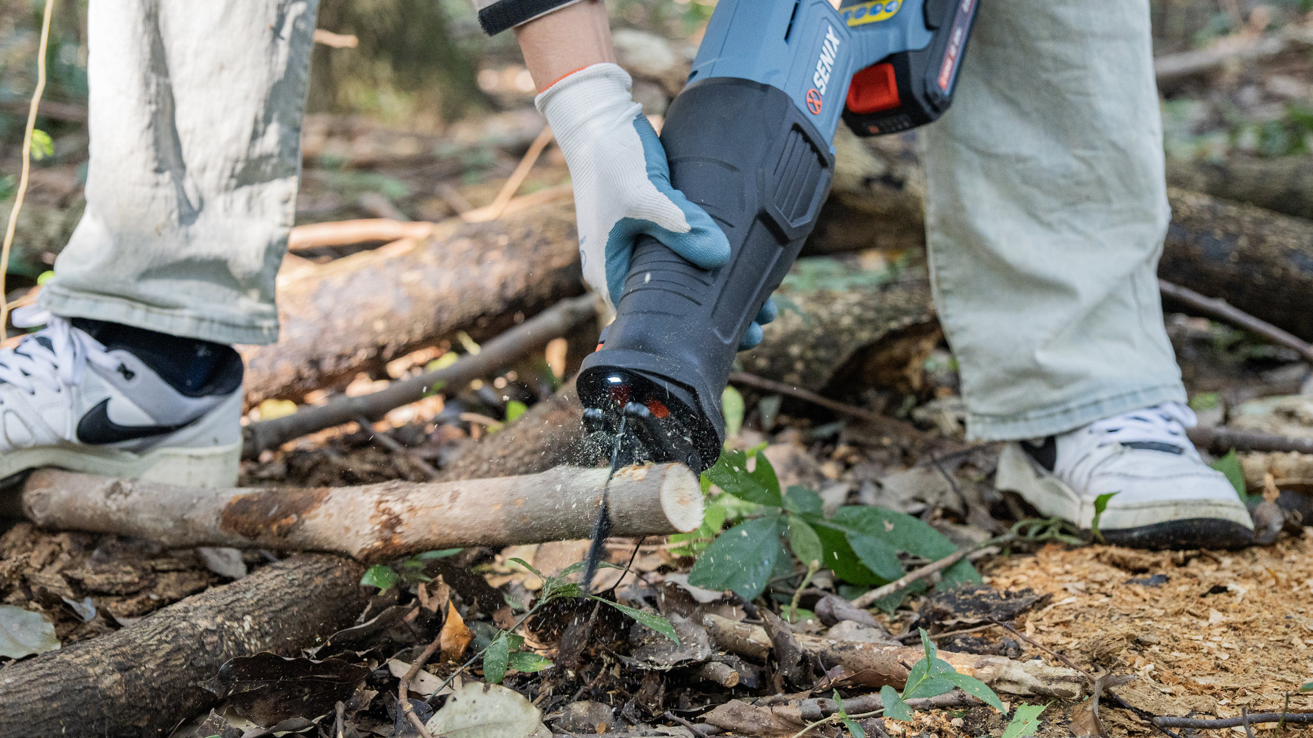 Сабельная пила, бесщ.мотор, с 1 АКБ, 1 ЗУ X2 20В