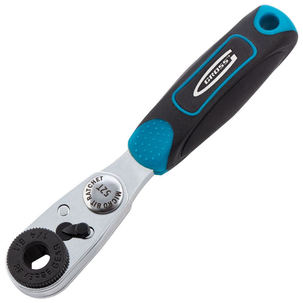 Набор бит, 1/4, магнитный адаптер, сталь S2, пластиковый кейс, 33 предмета Gross (11365)