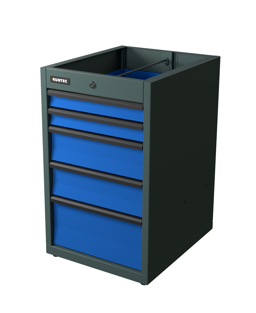Тумба с 5-ю ящиками синий RUNTEC TI5-7016-5005