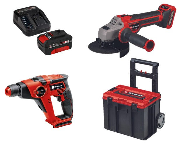 Шлифм.угл.аккум. TP-AG 18/125 CE Q Li+ акк.перф TE-HD 18/12 Li+L-case+акк 4Ач+ЗУ 3А (4431155SET2)