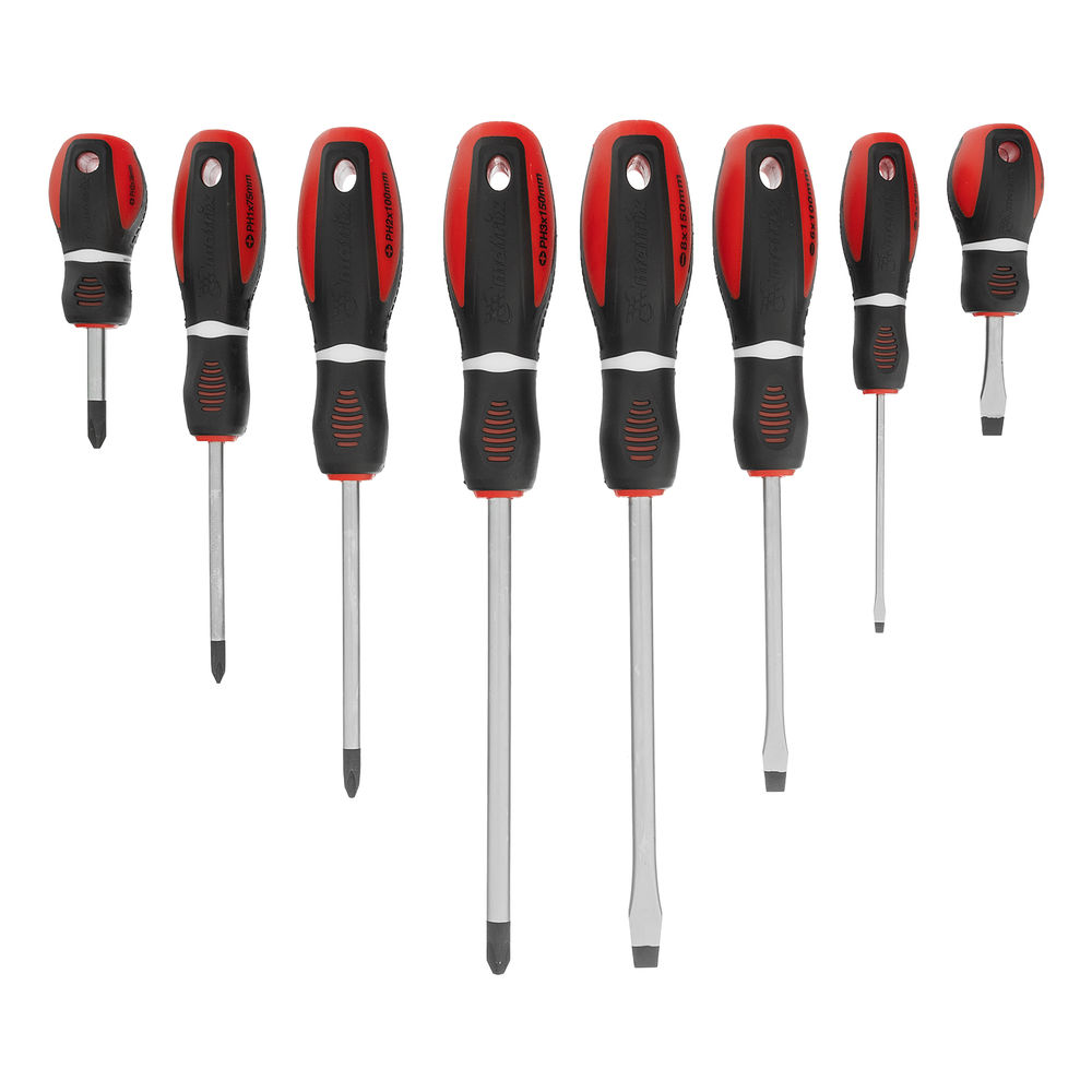 Набор отверток Era, 8 шт, CrV, трехкомпонентная рукоятка Matrix