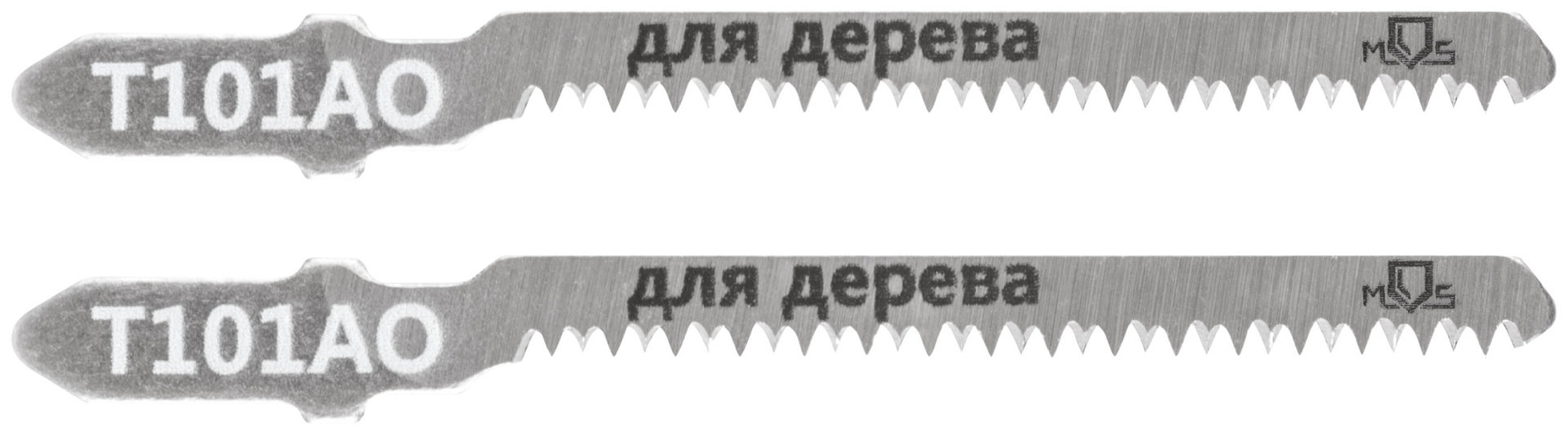 Полотна для эл. лобзика, Т101AO, по дереву, HCS, 75 мм, 2 шт. (40801М)