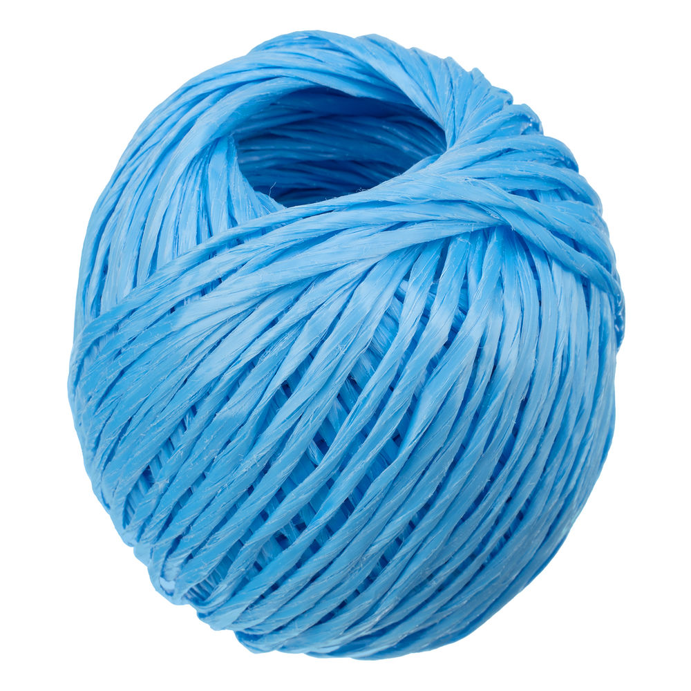 Шпагат полипропиленовый, синий 60 м, 1200 текс Сибртех (93973)